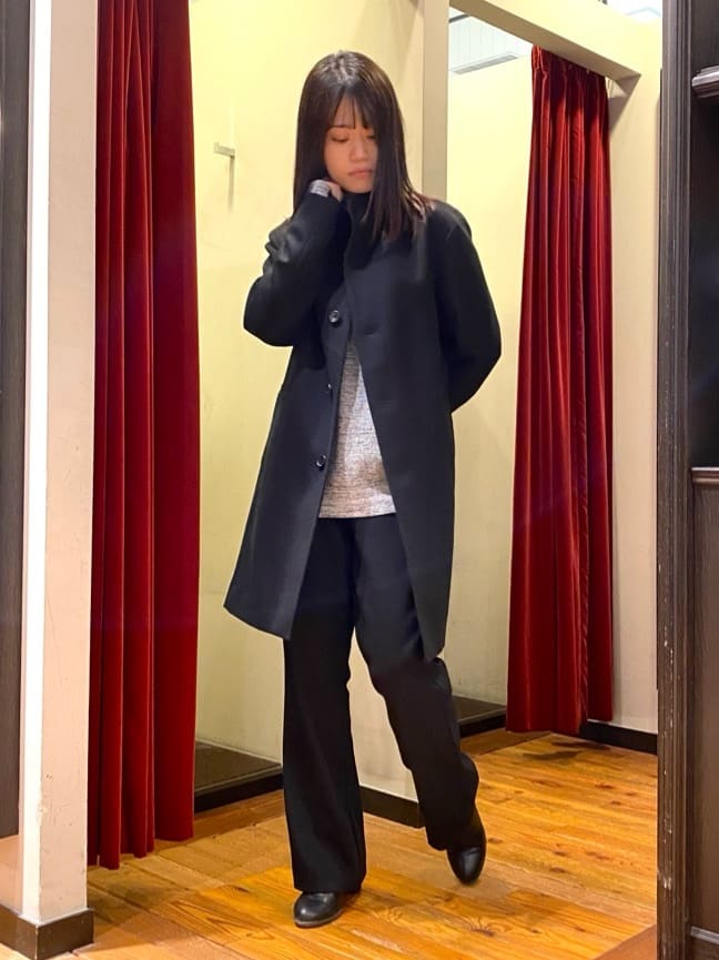 かわぴーさんの「TAKEO KIKUCHI｜【ウールカシミヤブレンド】ビーバー調 スタンドカラー コート」を使ったコーディネート