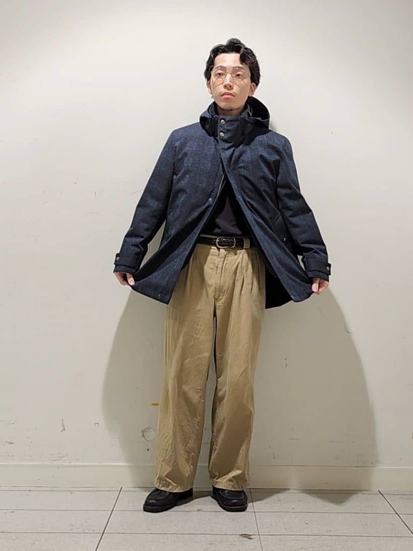 Maedaさんの「TAKEO KIKUCHI｜【3WAY】ジャカード グレンチェック ダウンライナー ブルゾン」を使ったコーディネート
