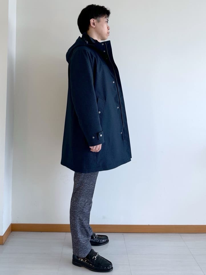 イッシーさんの「TAKEO KIKUCHI｜【3WAY】ハウンズトゥース ダウンライナー コート」を使ったコーディネート