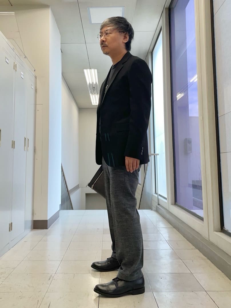 MAKOTO AIさんの「TAKEO KIKUCHI｜ディープブラック ジャケット」を使ったコーディネート
