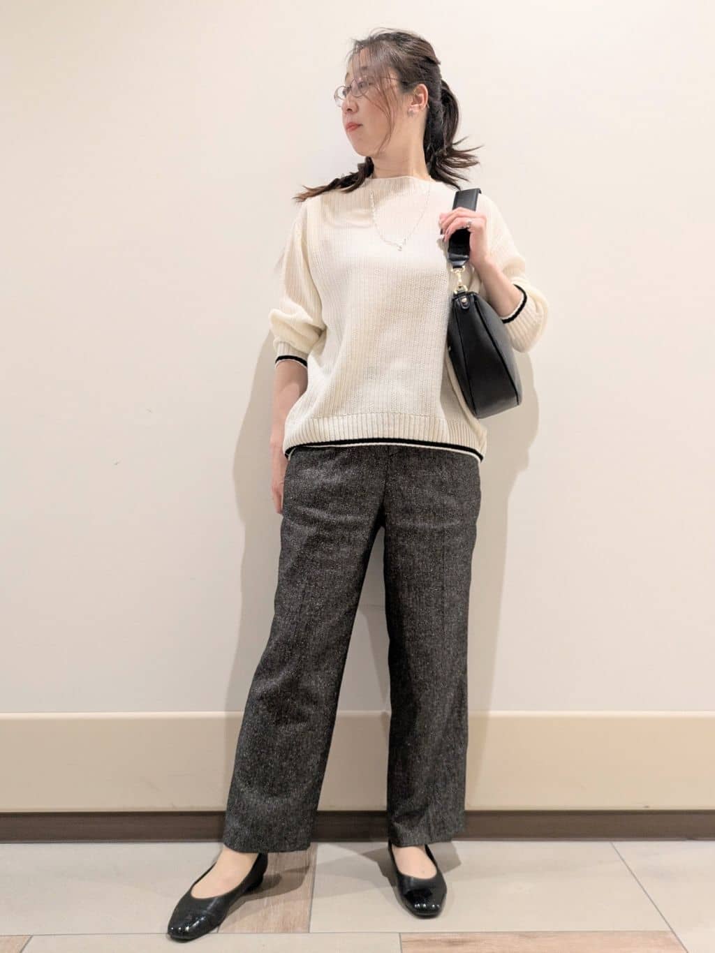 imamiさんの「Reflect｜◆【夏SALE／手洗い可／ホールガーメント（R）】ゆるシルエットニット」を使ったコーディネート