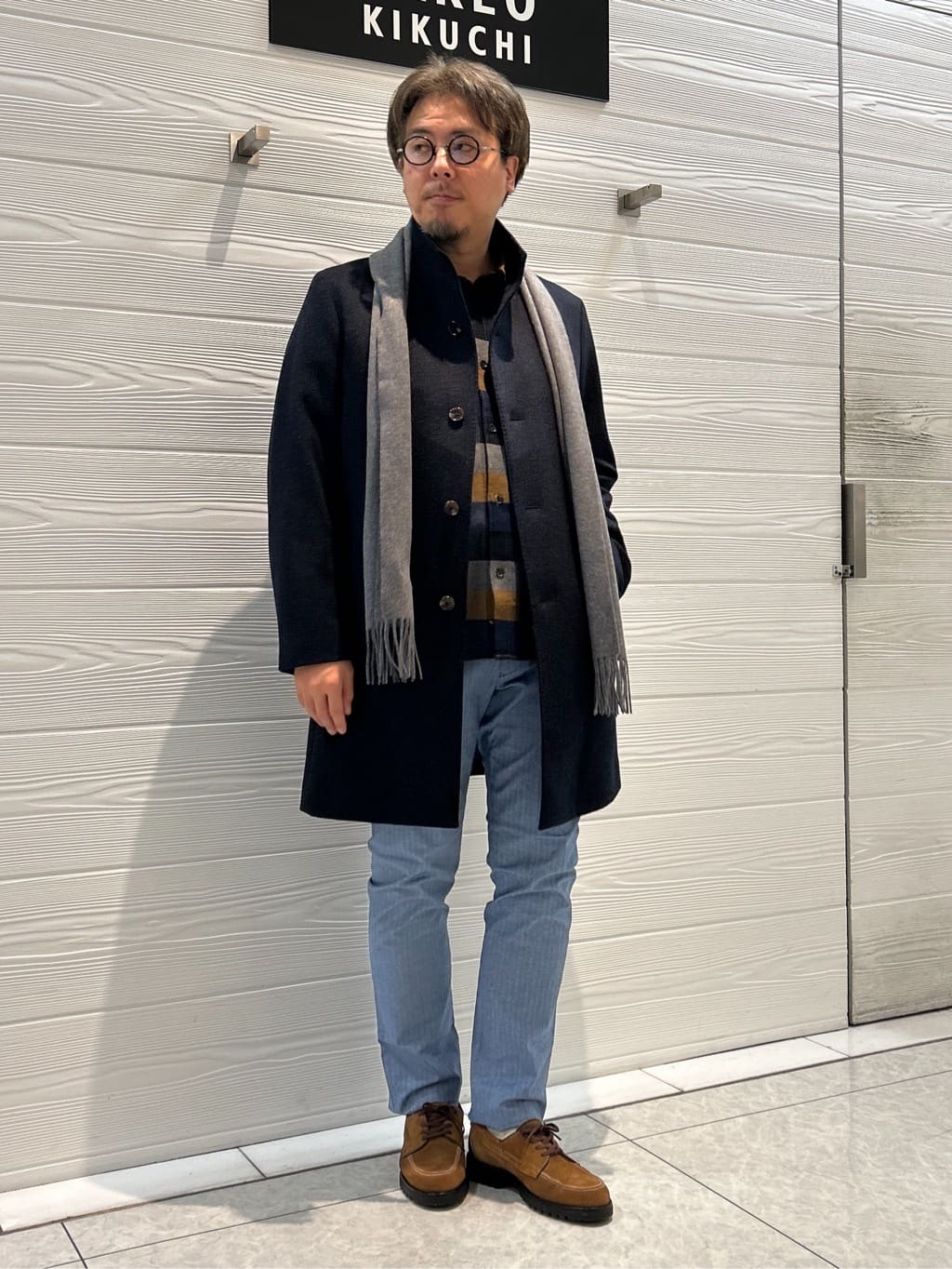 すーさんの「TAKEO KIKUCHI｜【Made in JAPAN】播州織 ヘリンボン ストレート パンツ」を使ったコーディネート