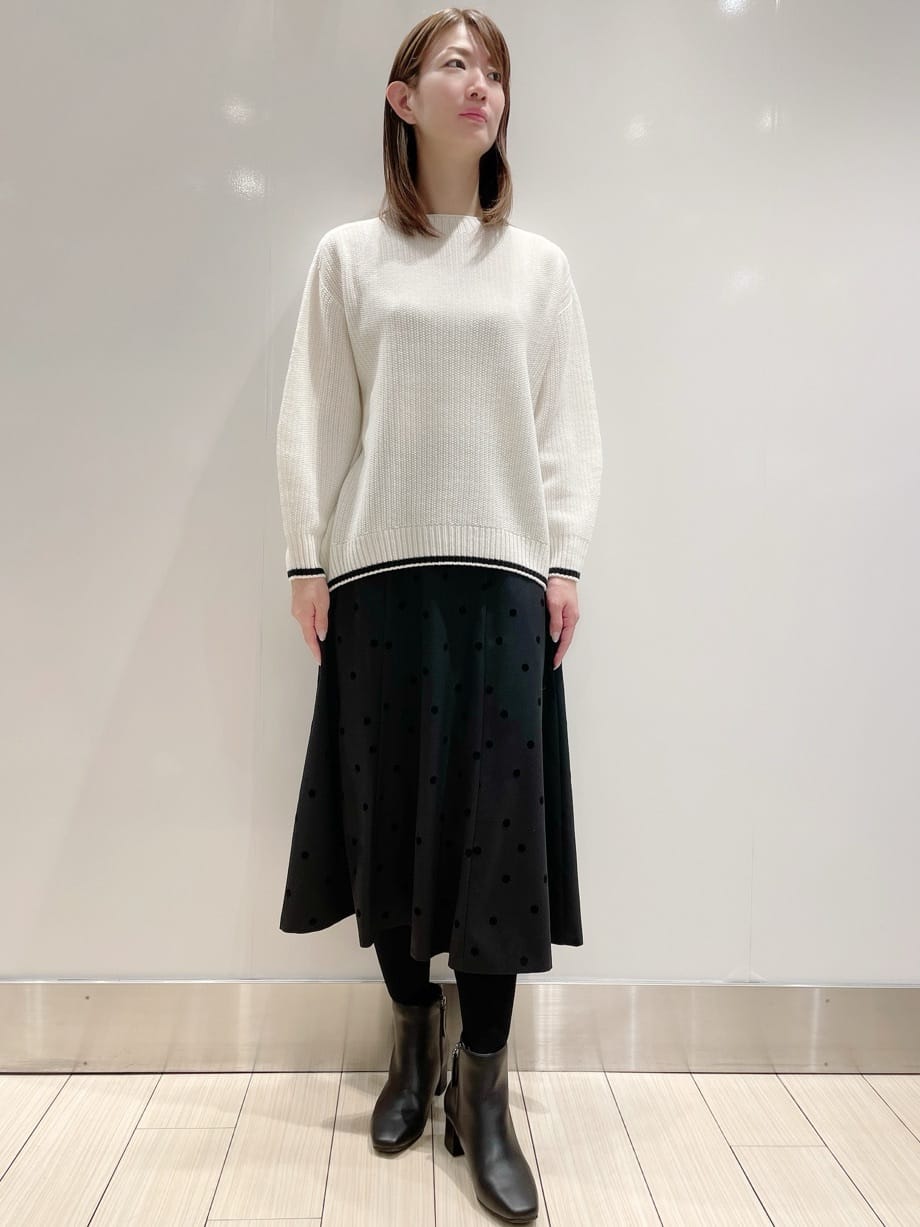 タカハシさんの「Reflect｜◆【夏SALE／手洗い可／ホールガーメント（R）】ゆるシルエットニット」を使ったコーディネート
