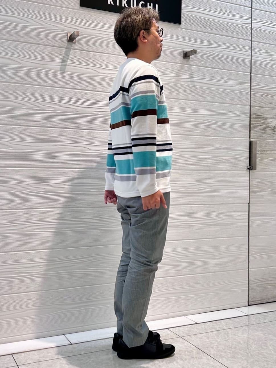 すーさんの「TAKEO KIKUCHI｜【全7サイズ&times;8色展開！】トップマルチヘリンボン パンツ」を使ったコーディネート