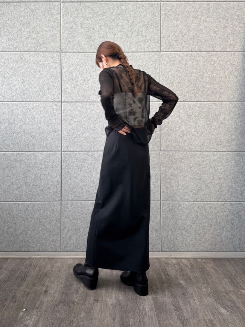 designer yukaさんの「CODE A｜slit jersey skirt」を使ったコーディネート