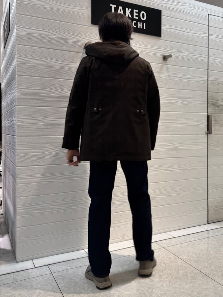 井出恭輔さんの「TAKEO KIKUCHI｜【3WAY】ジャカード グレンチェック ダウンライナー ブルゾン」を使ったコーディネート