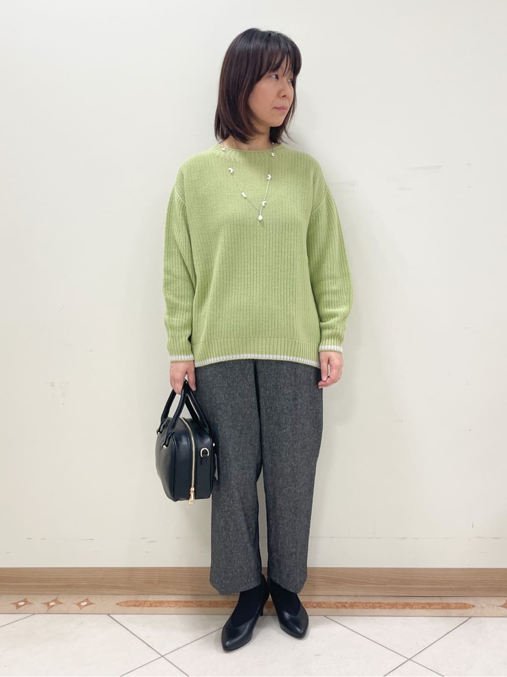 hanaさんの「Reflect｜◆【夏SALE／手洗い可／ホールガーメント（R）】ゆるシルエットニット」を使ったコーディネート