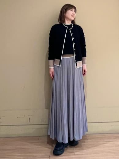 Juneさんの「UNTITLED｜◆【アンサンブル可能/6色展開】スパンレーヨン プルオーバーニット」を使ったコーディネート
