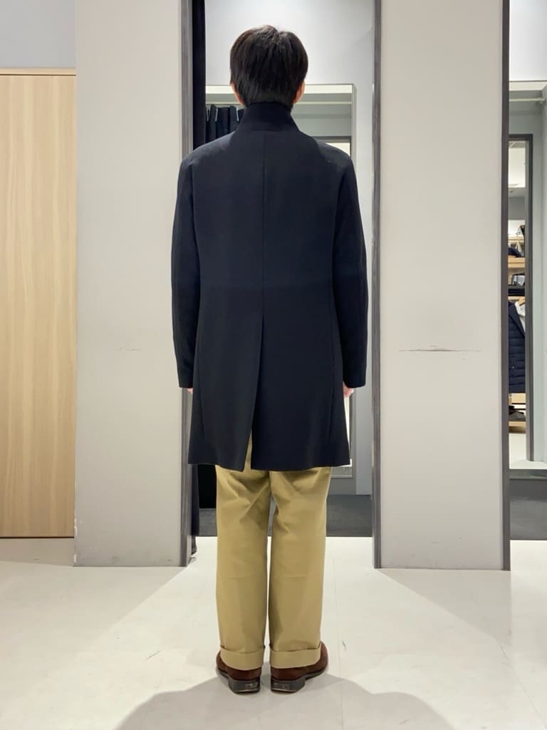 わいずみさんの「TAKEO KIKUCHI｜【ウールカシミヤブレンド】ビーバー調 スタンドカラー コート」を使ったコーディネート