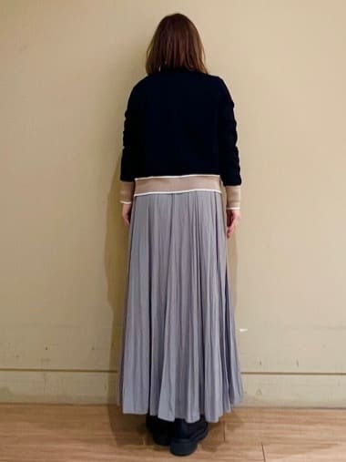 Juneさんの「UNTITLED｜◆【アンサンブル可能/6色展開】スパンレーヨン プルオーバーニット」を使ったコーディネート
