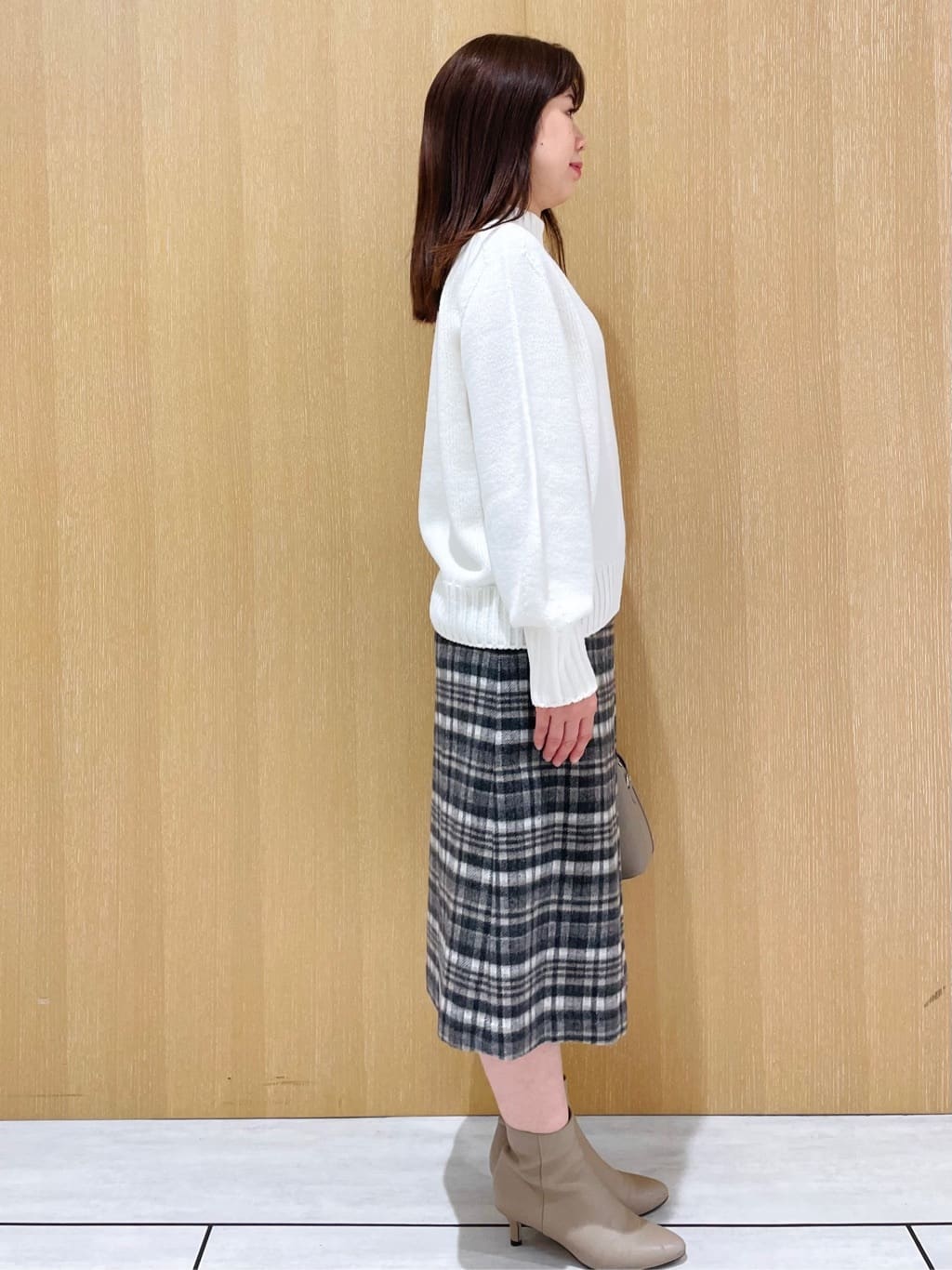 CHISATOさんの「UNTITLED｜◆【洗える/体型カバー】コットンウールプルオーバーニット」を使ったコーディネート