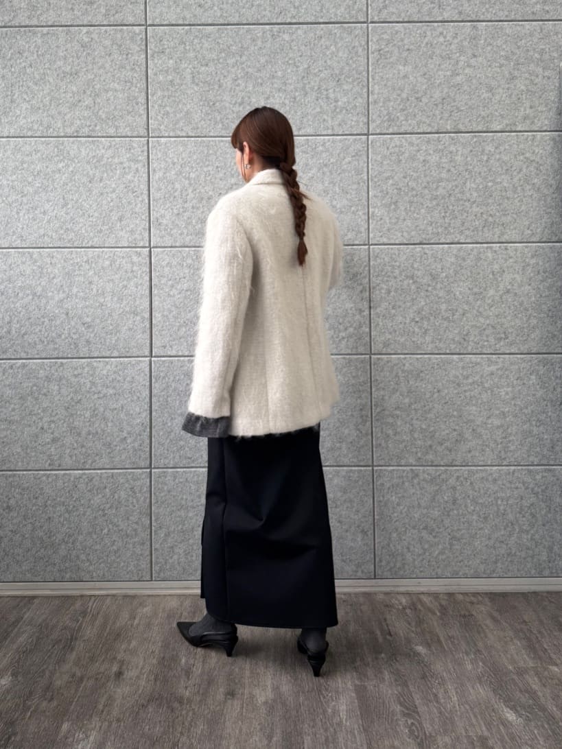 designer yukaさんの「CODE A｜gathered sleeves knit」を使ったコーディネート