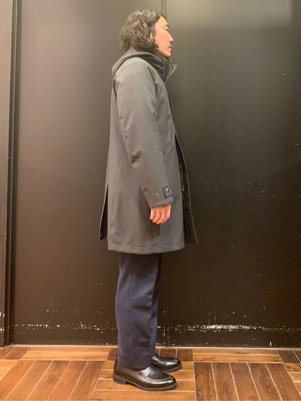 木村剛さんの「TAKEO KIKUCHI｜【3WAY】ハウンズトゥース ダウンライナー コート」を使ったコーディネート