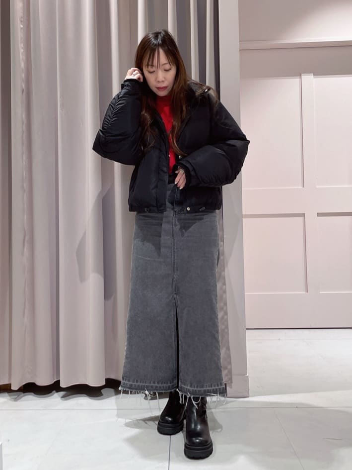 maiさんの「ESPERANZA｜晴雨兼用タンクソールロングブーツ」を使ったコーディネート