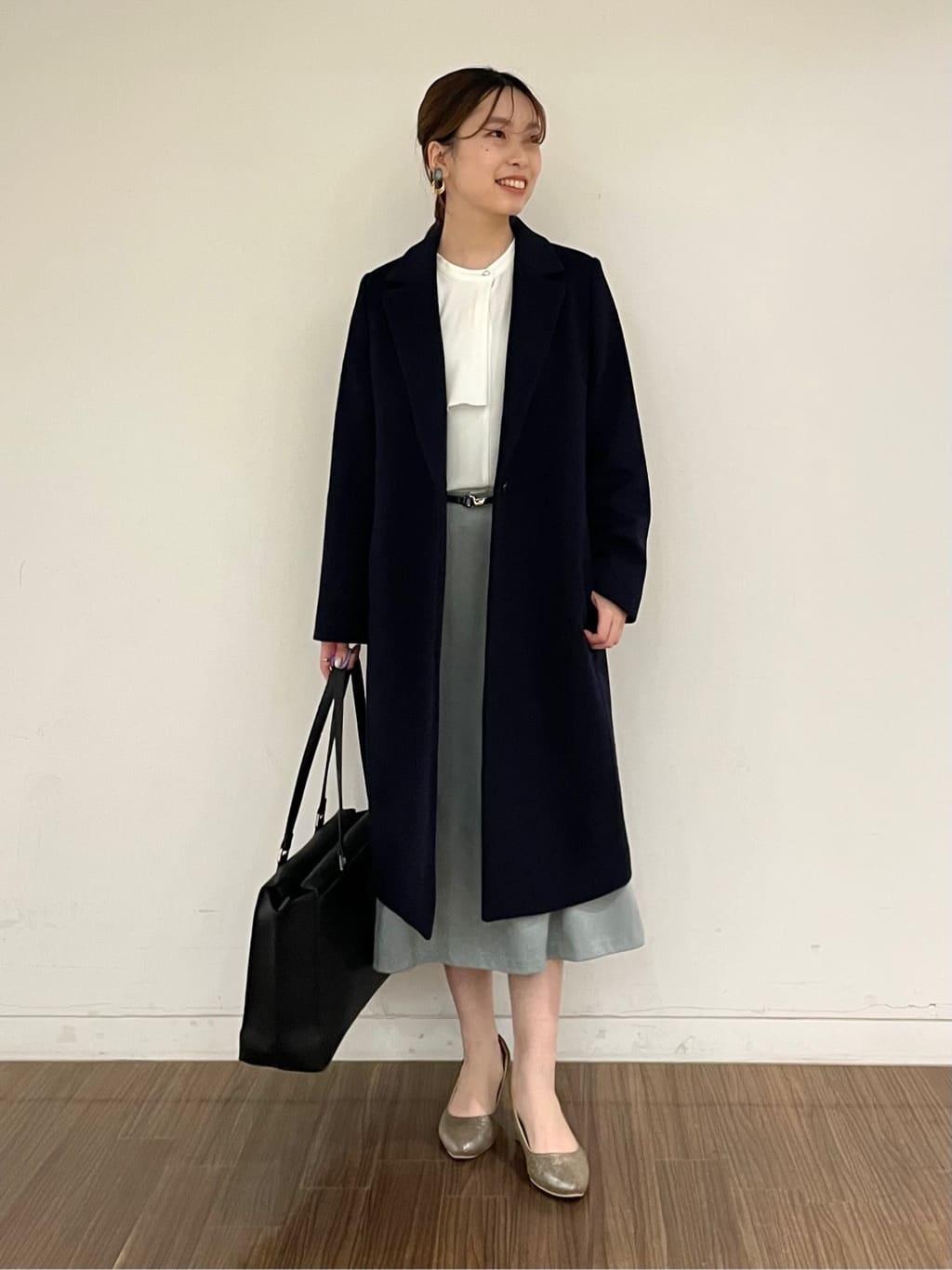 ねねさんの「INDIVI｜◆【洗える／UVケア】ヨークフリルブラウス」を使ったコーディネート