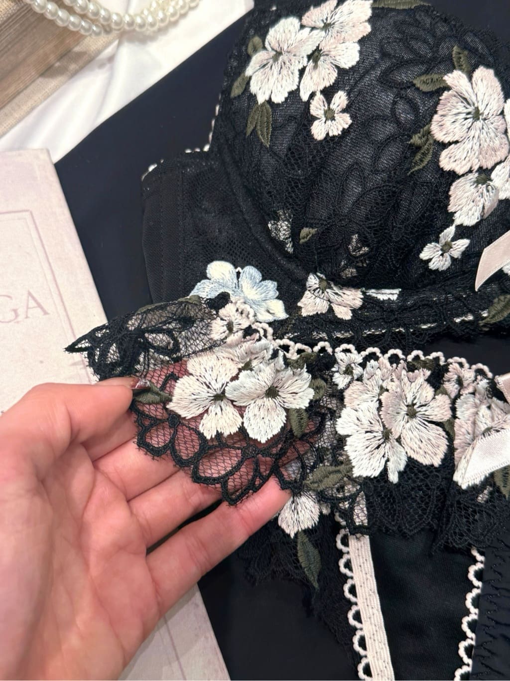 maiさんの「Risa Magli｜フロール ブラジャー（E-F）＜スウィートリッチ＞」を使ったコーディネート