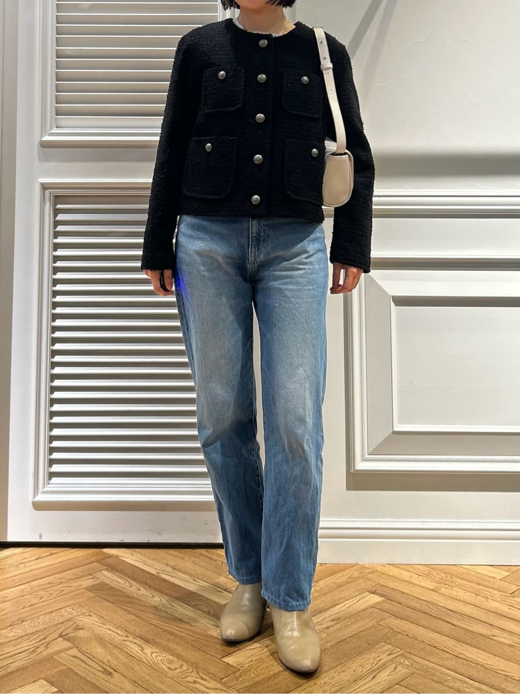 cocoさんの「DRESSTERIOR｜【ウォッシャブル】テーパードコンフォートデニム」を使ったコーディネート