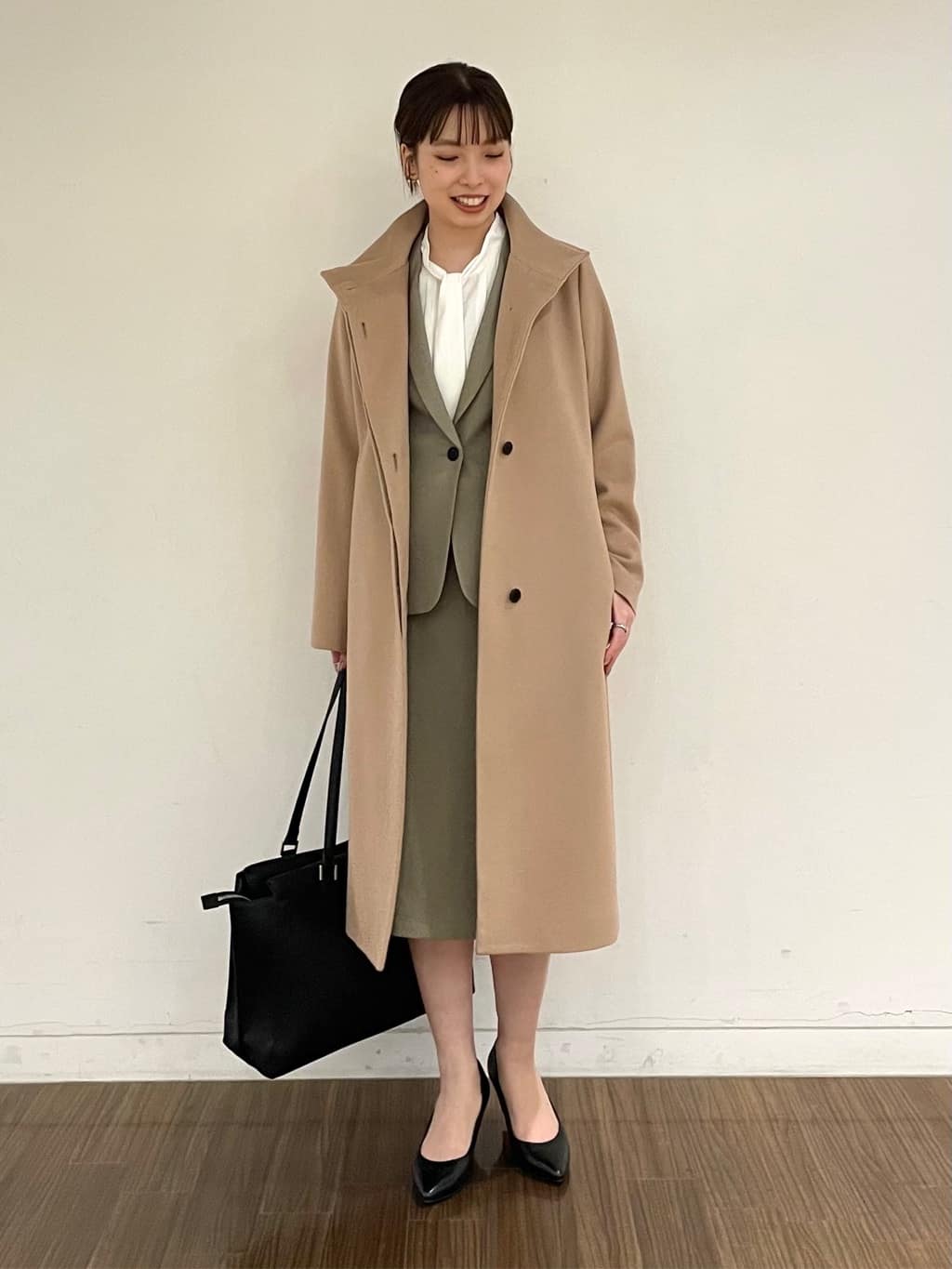 ねねさんの「INDIVI｜◆【高機能／収納力◎！】シゴデキバッグ」を使ったコーディネート