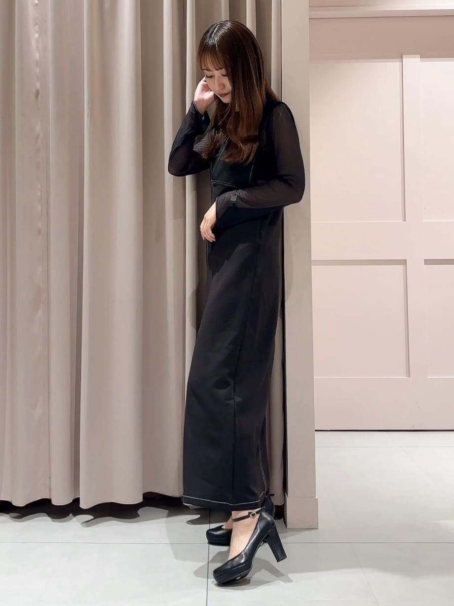 RINAさんの「ESPERANZA｜3WAYチャンキーヒールパンプス」を使ったコーディネート