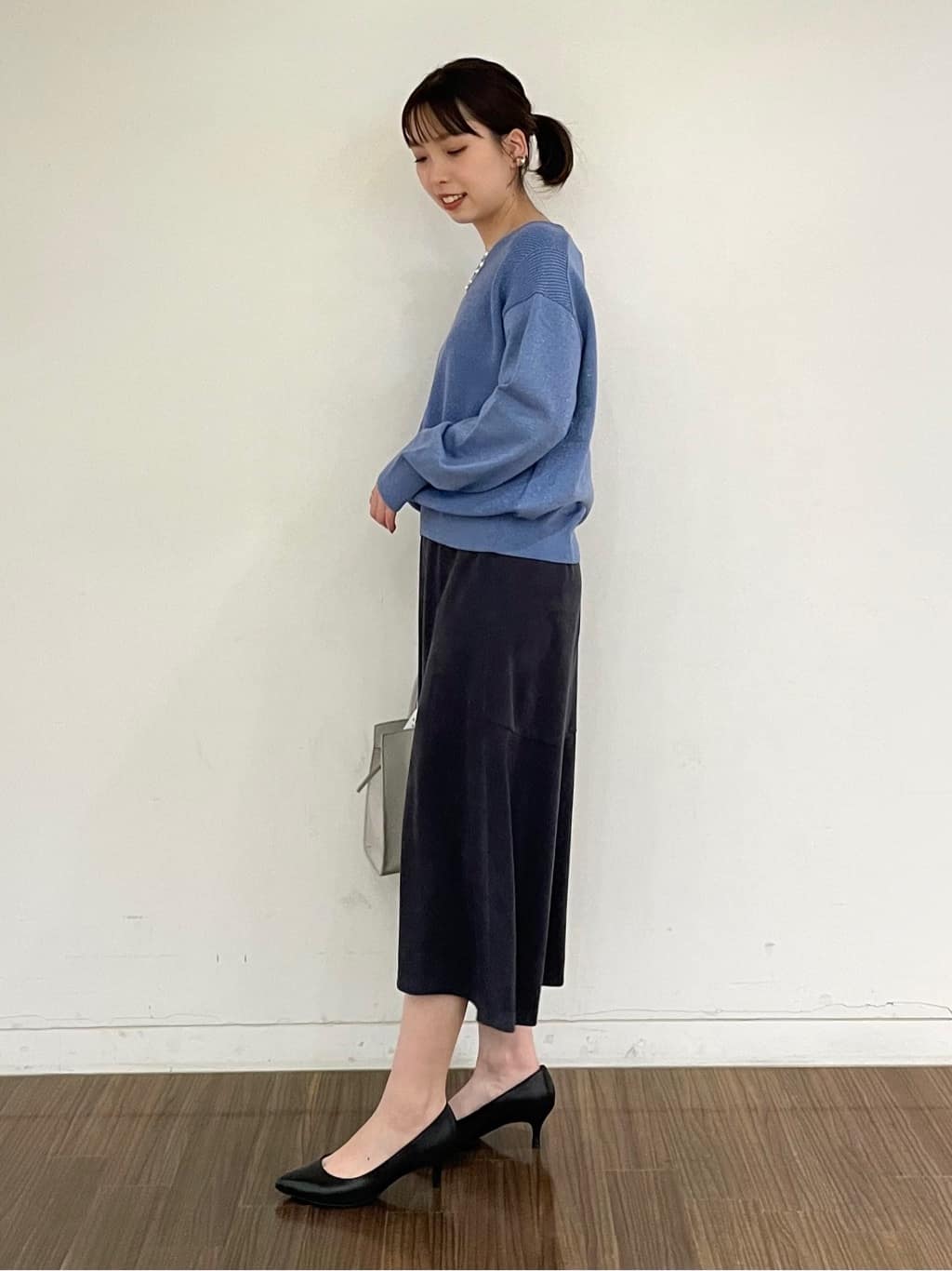 ねねさんの「INDIVI｜◆ランダム淡水パール2連ネックレス」を使ったコーディネート