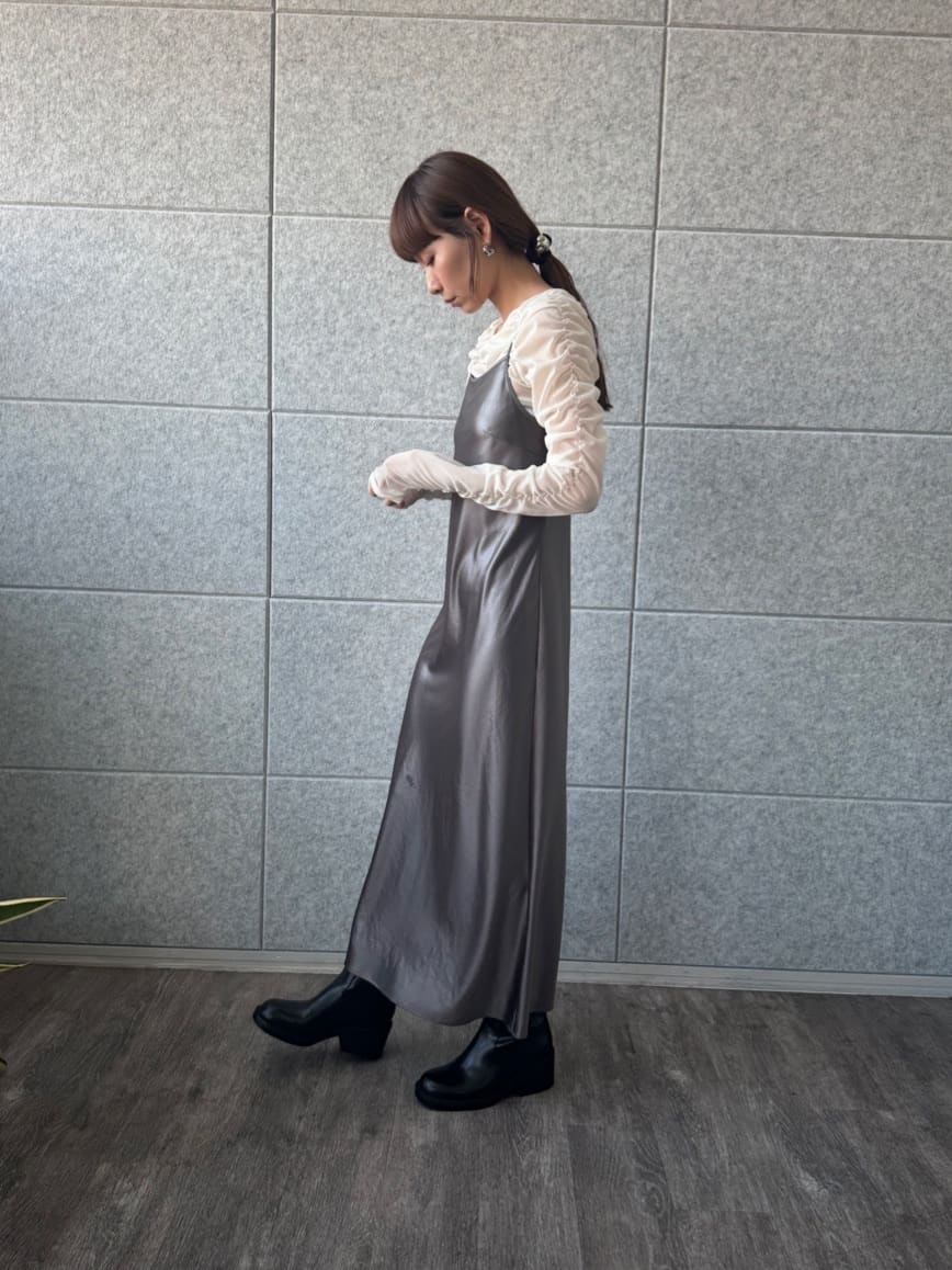 designer yukaさんの「CODE A｜sheer gathered jersey top」を使ったコーディネート