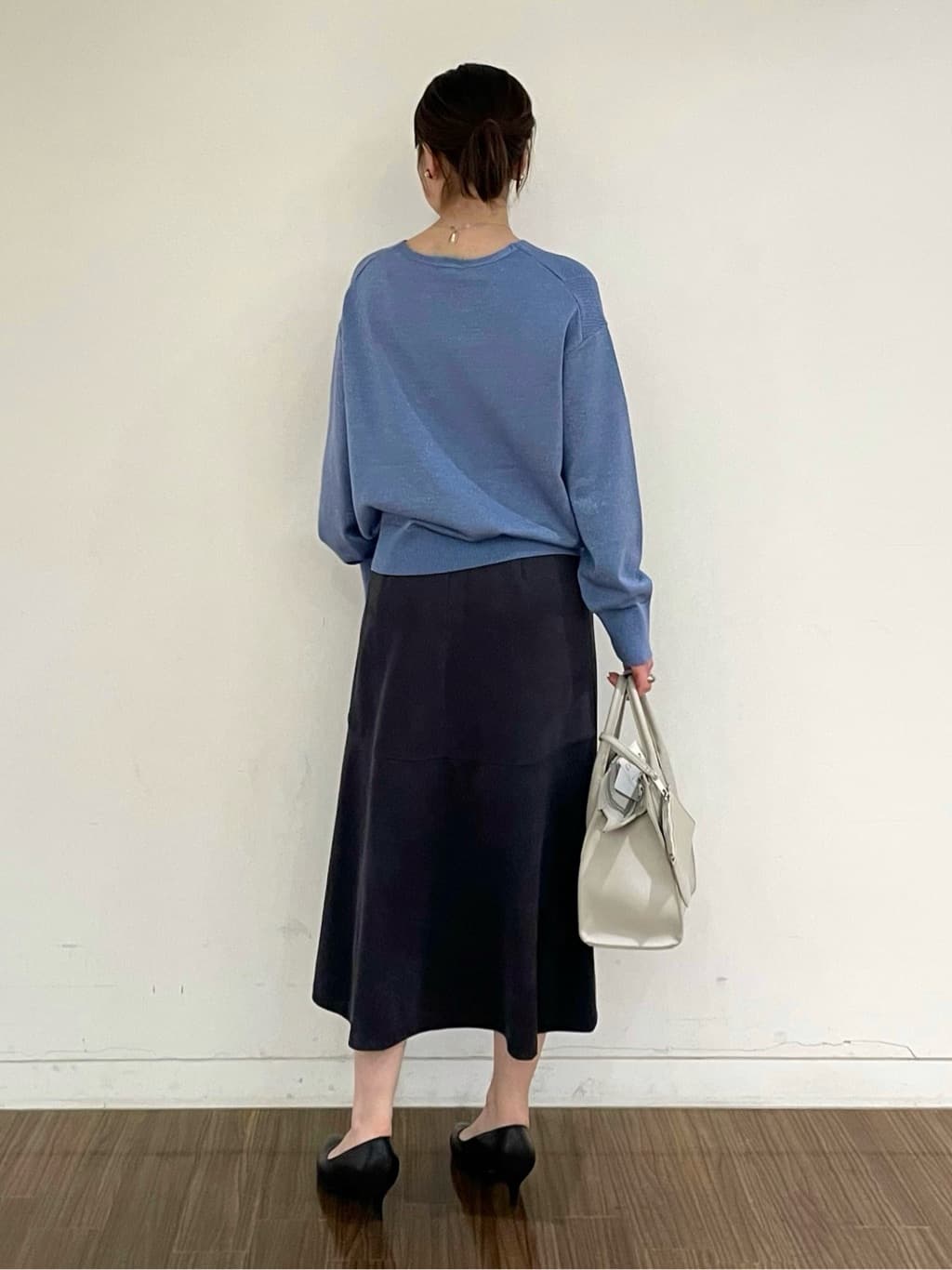 ねねさんの「INDIVI｜◆ランダム淡水パール2連ネックレス」を使ったコーディネート