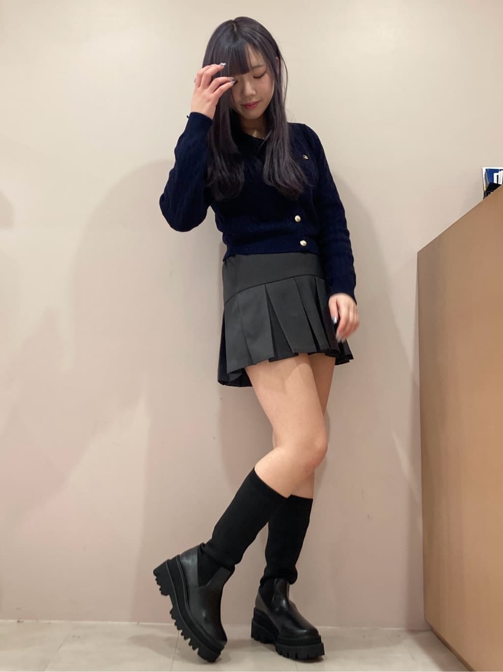 ❤︎HIME❤︎さんの「ESPERANZA｜ニットロングブーツ」を使ったコーディネート