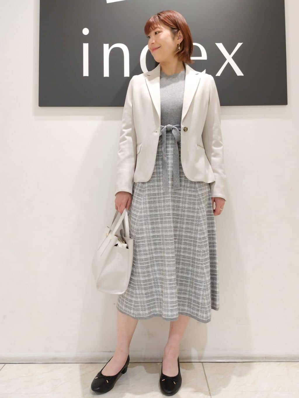 n.さんの「index｜《5色展開／XS-LLサイズ》ストレッチテーラードジャケット／セットアップ対応【イージーアイロン】」を使ったコーディネート