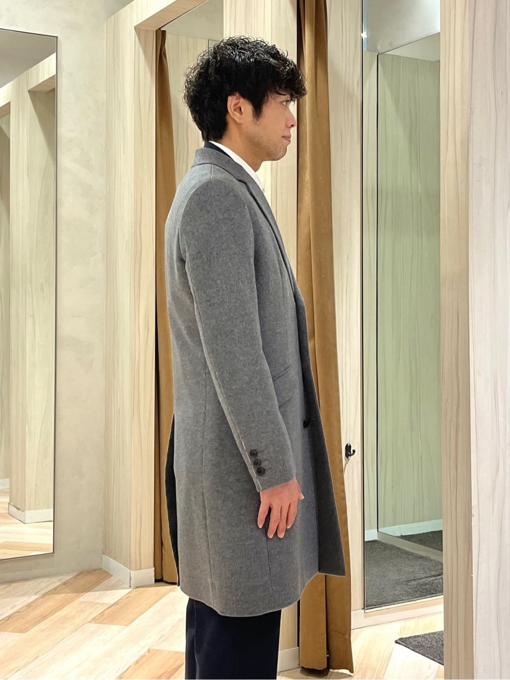 URAさんの「TAKEO KIKUCHI｜ウールカシミヤブレンド チェスターコート」を使ったコーディネート