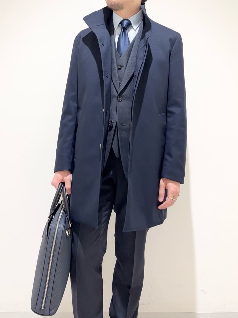 及川さんの「TAKEO KIKUCHI｜【Made in JAPAN】矢絣（やがすり）スーツ／スリーピース対応」を使ったコーディネート