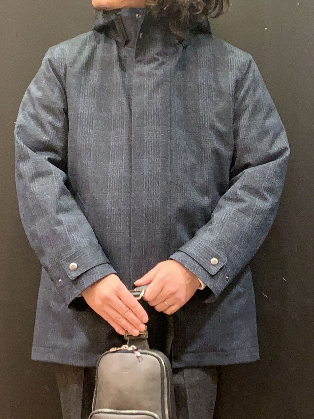 木村剛さんの「TAKEO KIKUCHI｜【3WAY】ジャカード グレンチェック ダウンライナー ブルゾン」を使ったコーディネート