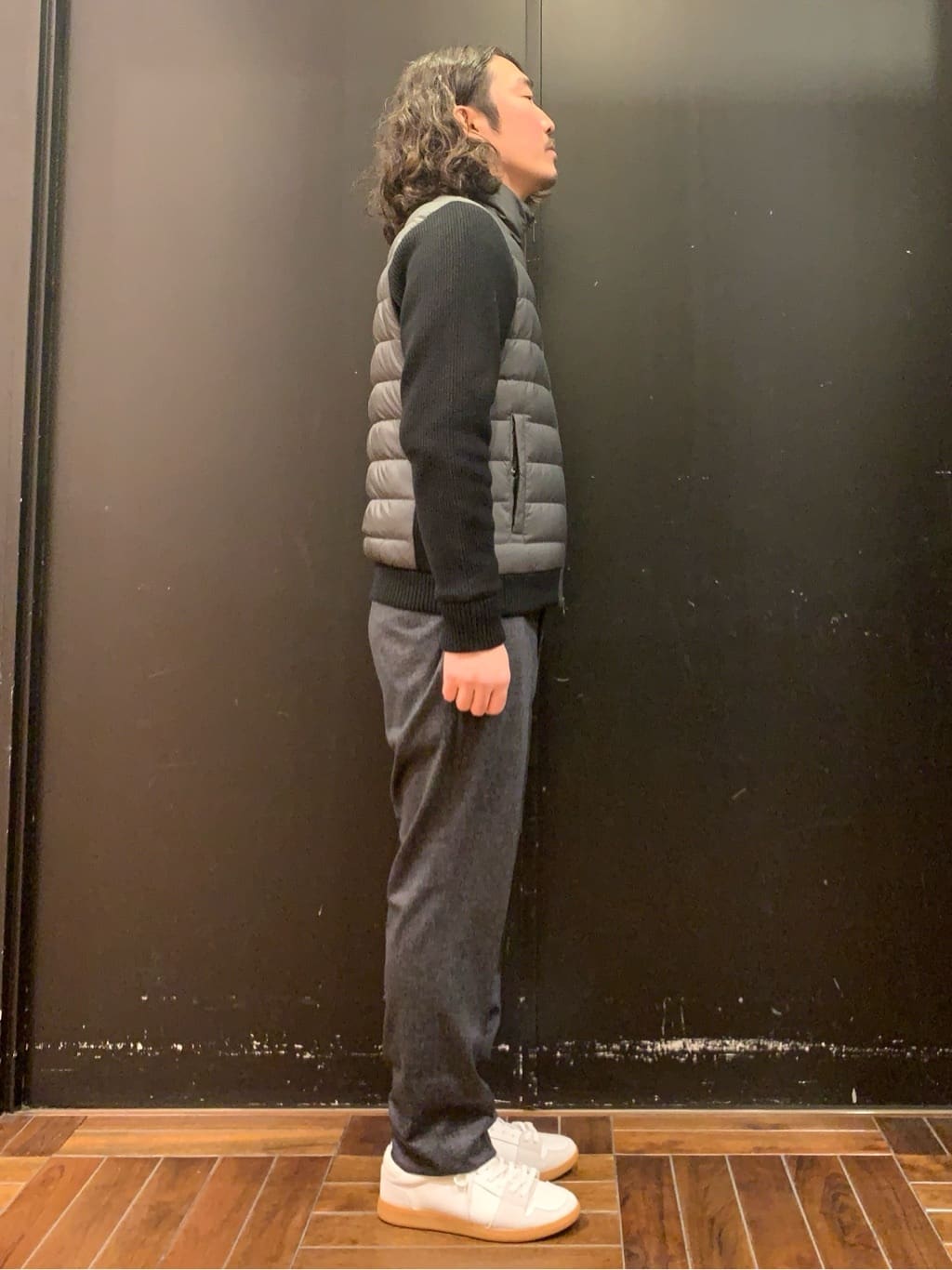 木村剛さんの「TAKEO KIKUCHI｜【ONOFF対応】TRダブルニット ストレッチパンツ」を使ったコーディネート