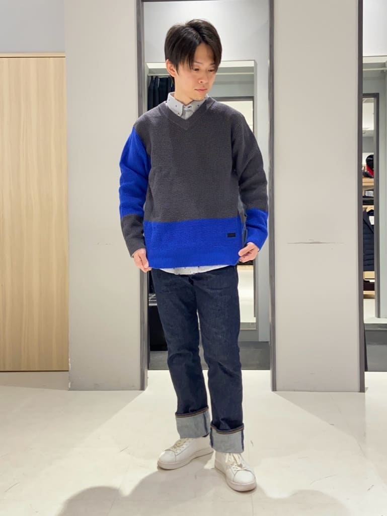 わいずみさんの「TAKEO KIKUCHI｜【ウールカシミヤブレンド】ビーバー調 スタンドカラー コート」を使ったコーディネート