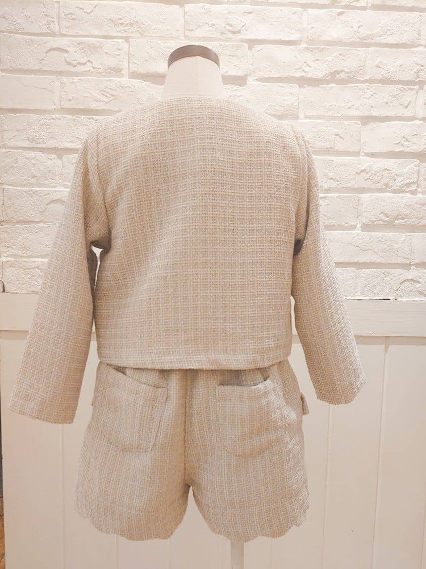 akamiさんの「SHOO･LA･RUE｜◆【100-140cm/プチセレ】ツイードジャケット」を使ったコーディネート