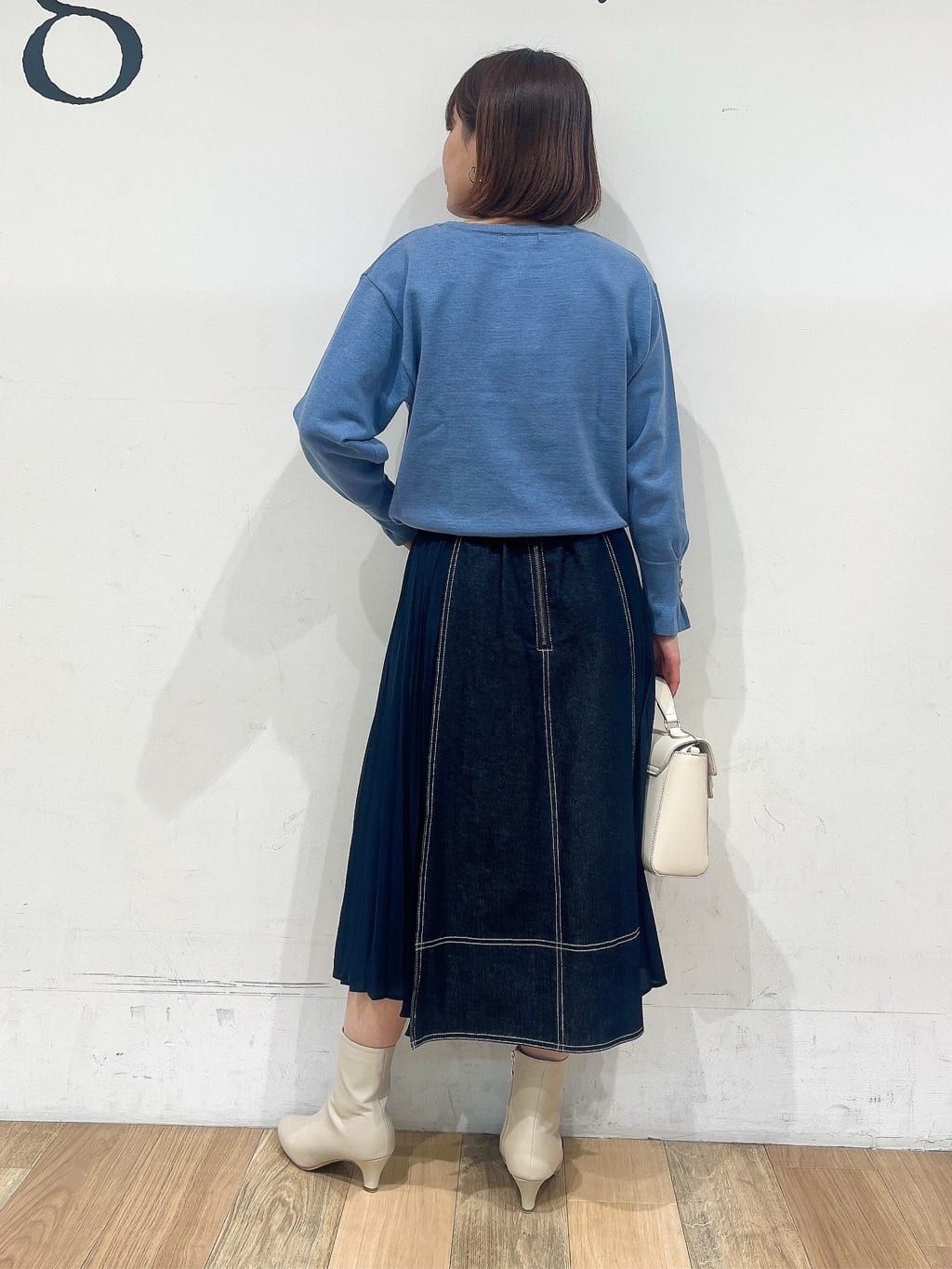 山さんさんの「grove｜グローブ人気のスカート！デニムサイドプリーツスカート」を使ったコーディネート