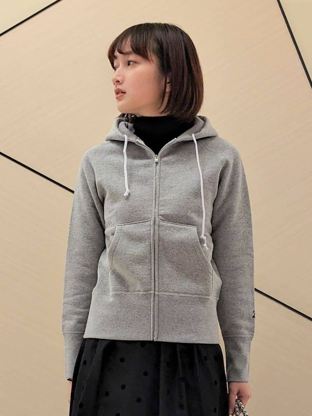 saoriさんの「DRESSTERIOR｜デキシー吊裏毛ジップアップパーカ」を使ったコーディネート