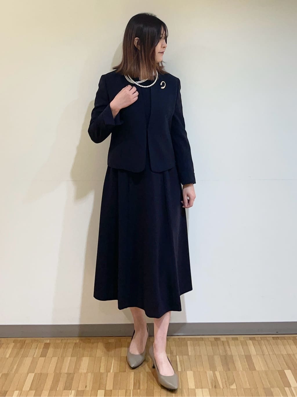 フナキさんの「UNTITLED｜◆【通勤スーツ】ノーカラージャケット」を使ったコーディネート