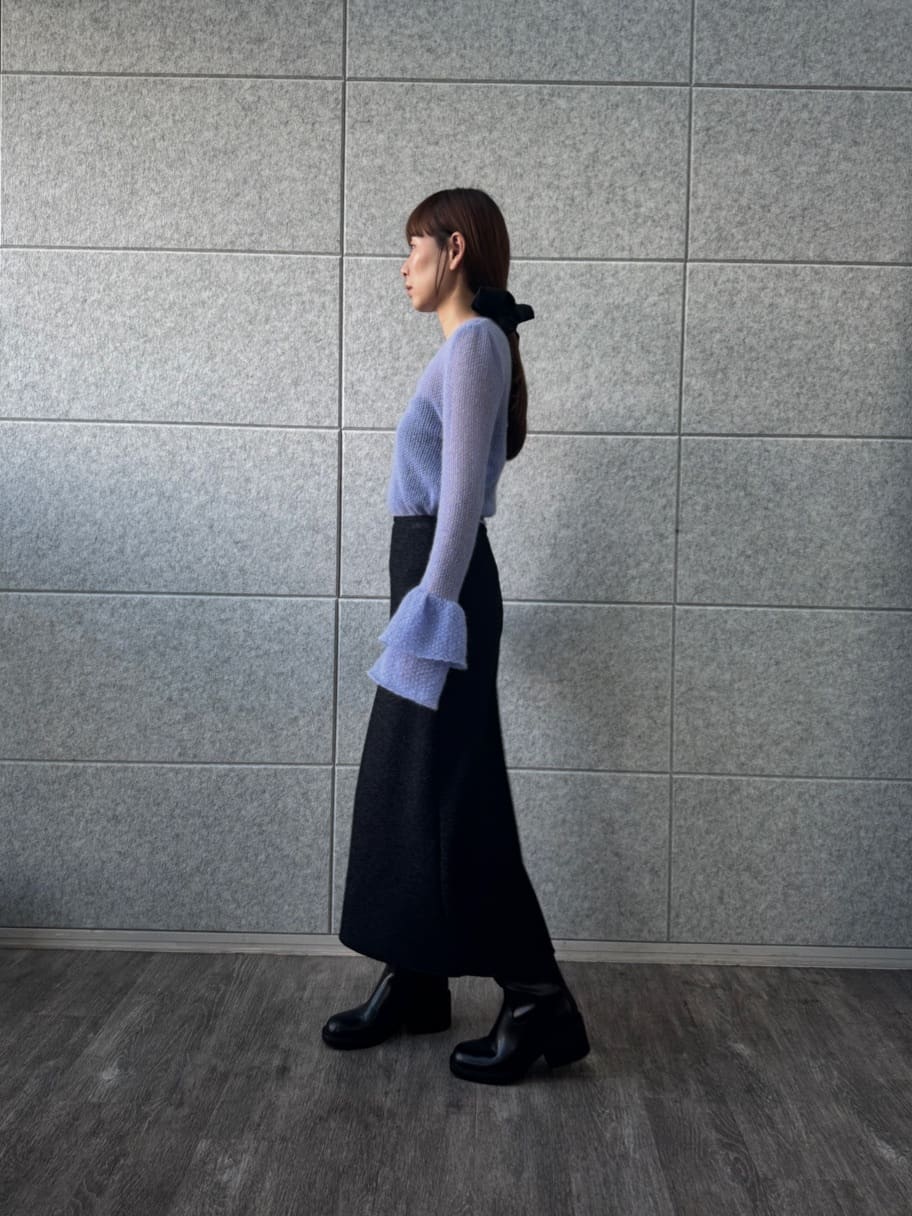 designer yukaさんの「CODE A｜lame skirt」を使ったコーディネート