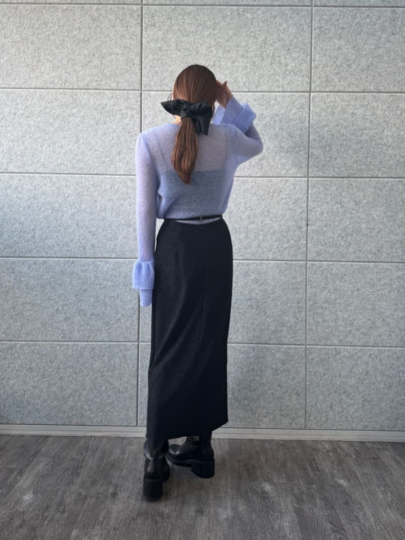 designer yukaさんの「CODE A｜lame skirt」を使ったコーディネート