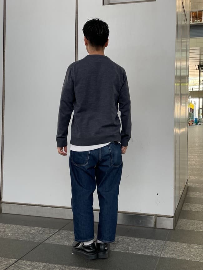 加藤裕樹さんの「TAKEO KIKUCHI｜【ウールカシミヤブレンド】ビーバー調 スタンドカラー コート」を使ったコーディネート