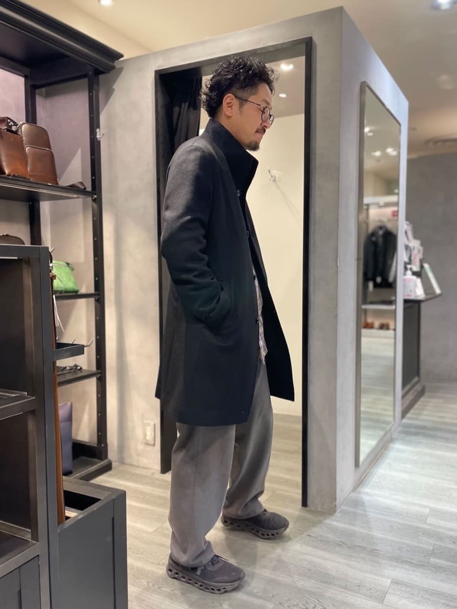 ritoさんの「TAKEO KIKUCHI｜【ウールカシミヤブレンド】ビーバー調 スタンドカラー コート」を使ったコーディネート