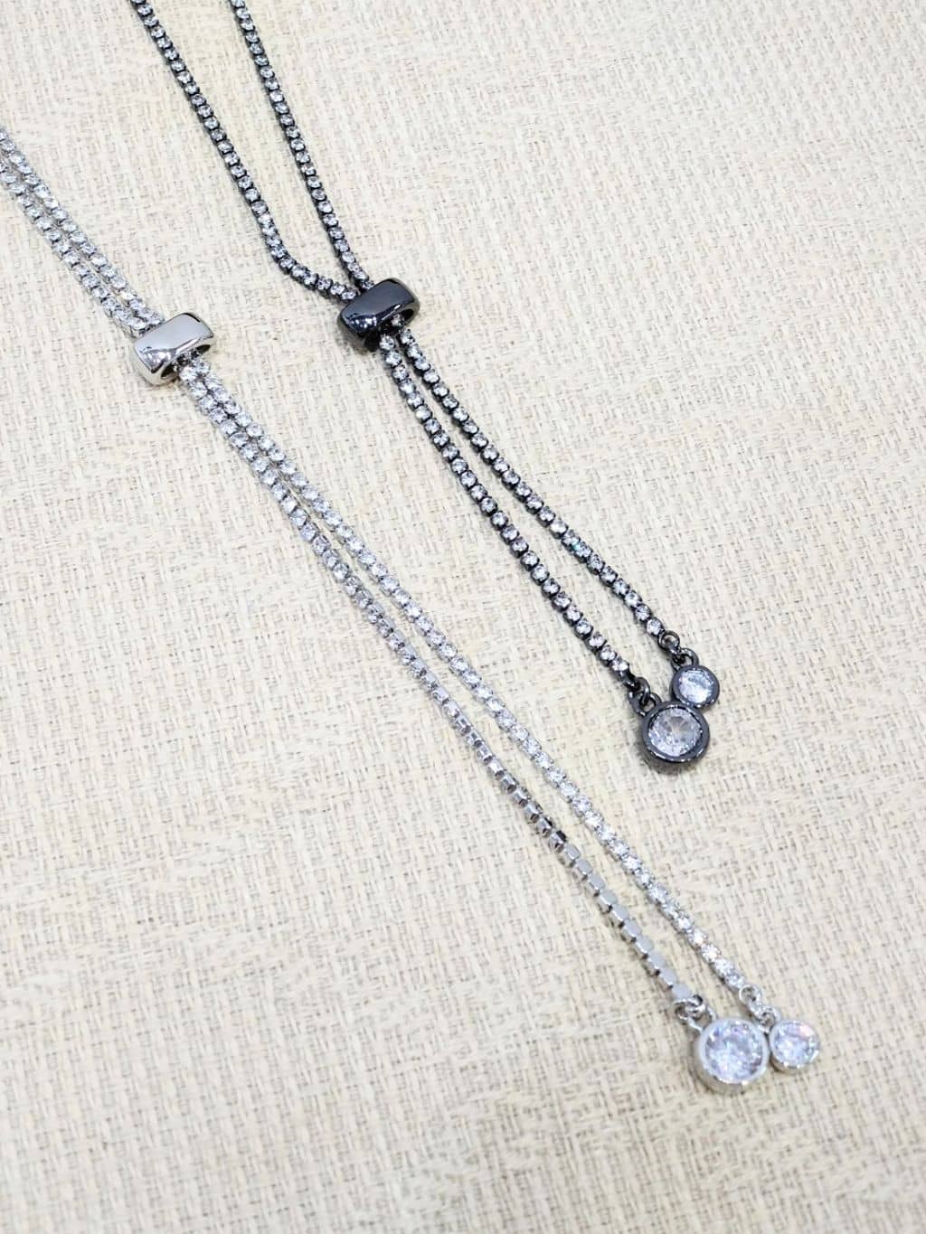 yuzuyamamaさんの「SHOO･LA･RUE｜◆ダイヤレーンネックレス」を使ったコーディネート
