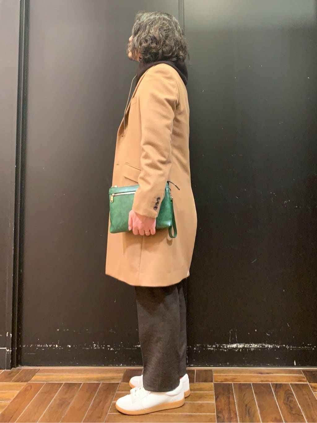 木村剛さんの「TAKEO KIKUCHI｜ウールカシミヤブレンド チェスターコート」を使ったコーディネート