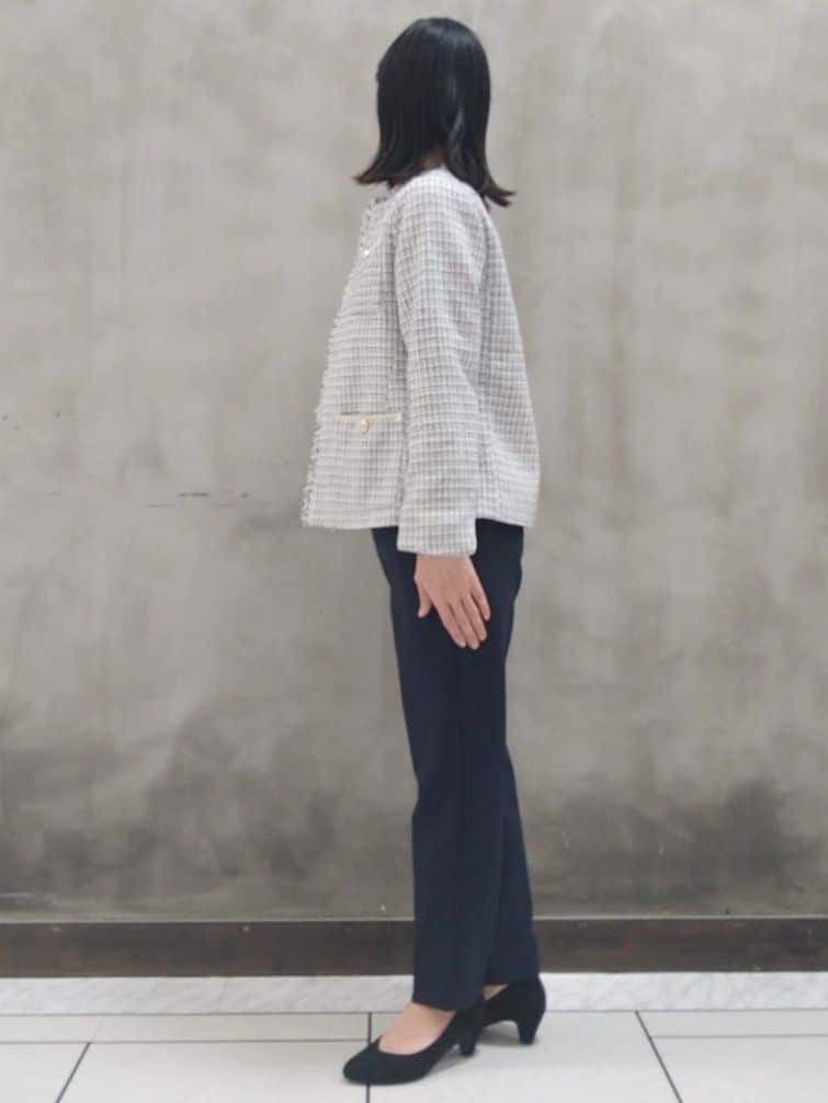 shioさんの「grove｜◆フリンジツイードジャケット」を使ったコーディネート