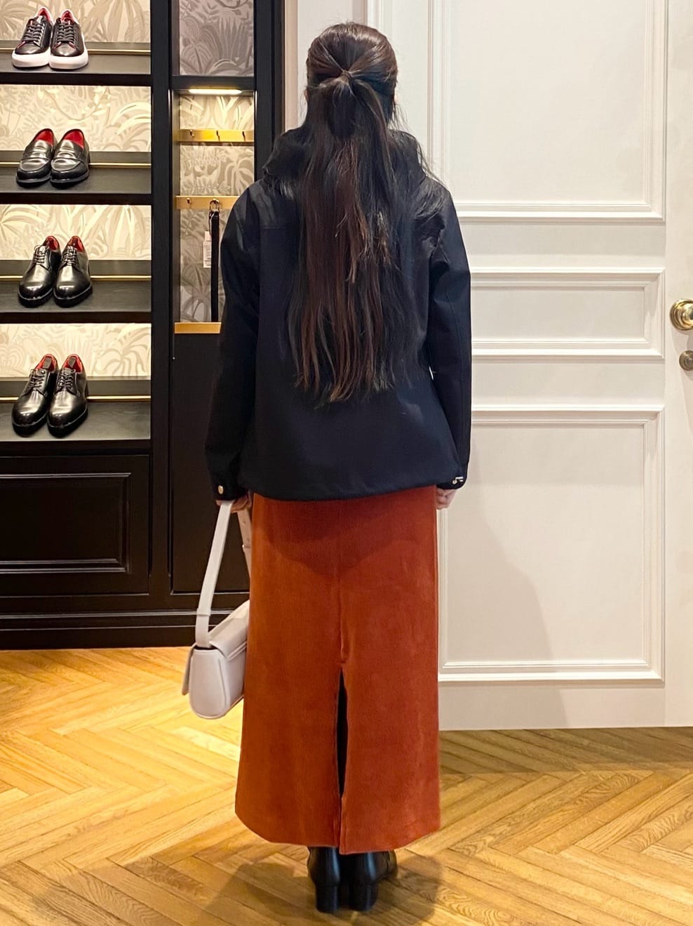 c.wさんの「DRESSTERIOR｜◆コーデュロイイージースカート」を使ったコーディネート