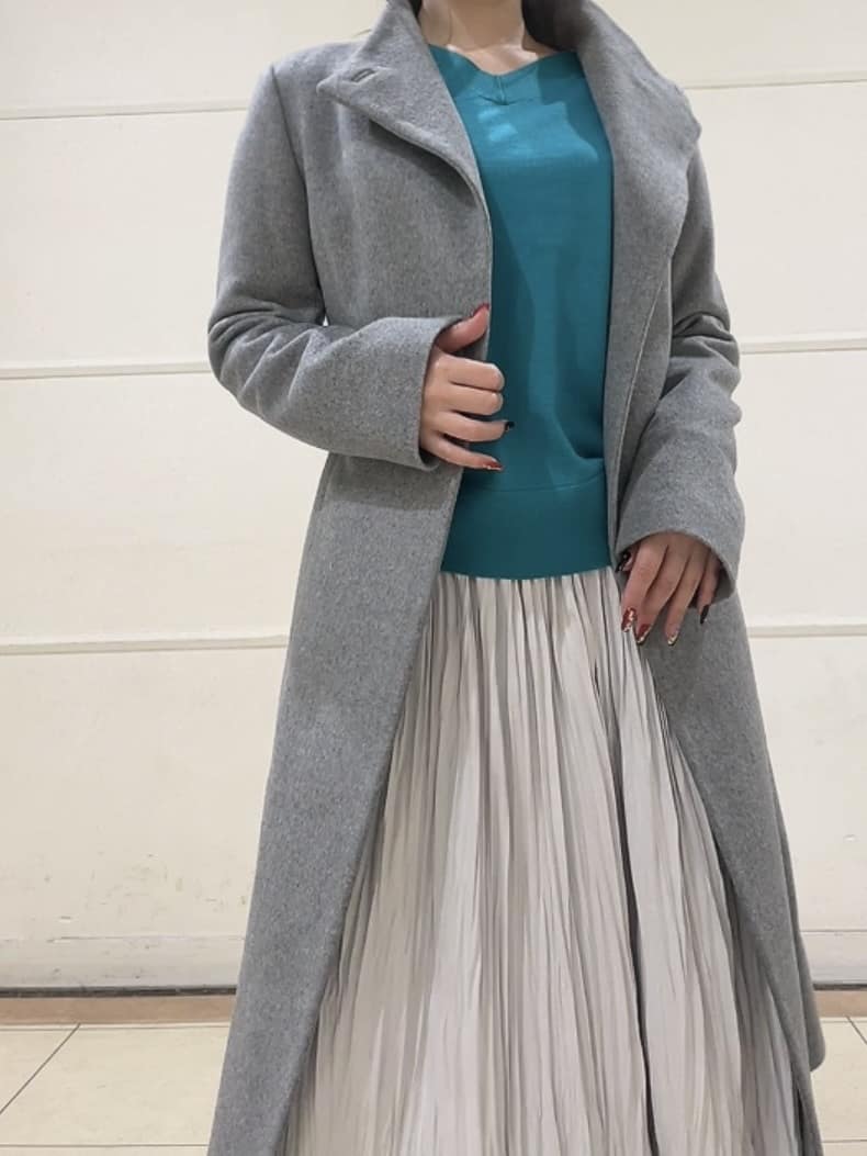 watanabeさんの「UNTITLED｜【日本製／2WAY衿】スタンドカラー ロングコート」を使ったコーディネート