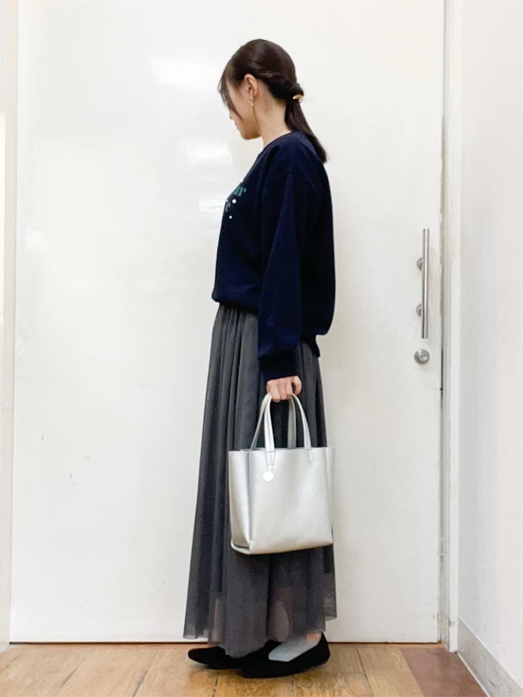 sakiさんの「SHOO･LA･RUE｜◆【セレモニーからデイリーまで】女性らしさあふれる チュールスカート」を使ったコーディネート