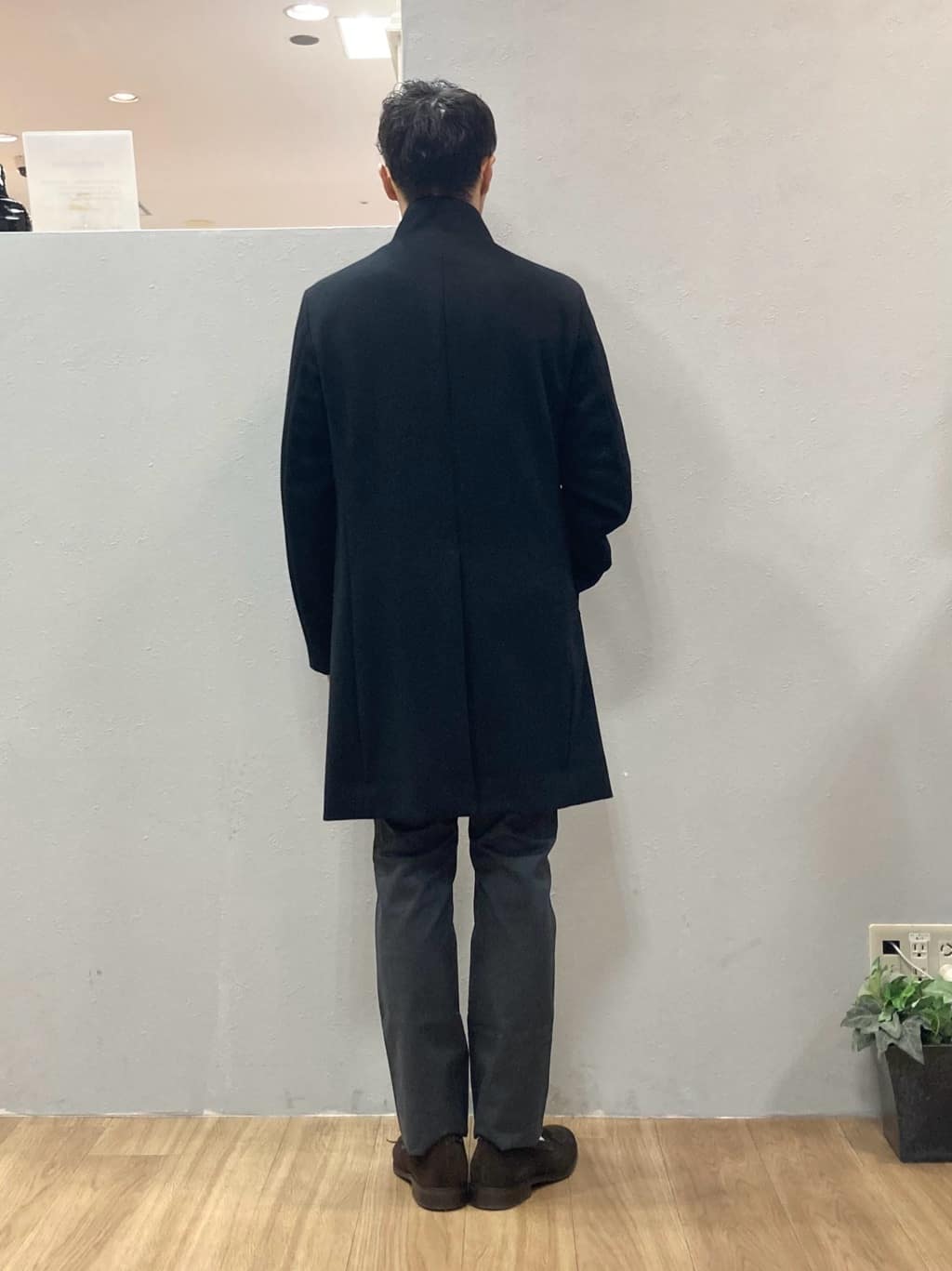 シュンさんの「TAKEO KIKUCHI｜【ウールカシミヤブレンド】ビーバー調 スタンドカラー コート」を使ったコーディネート