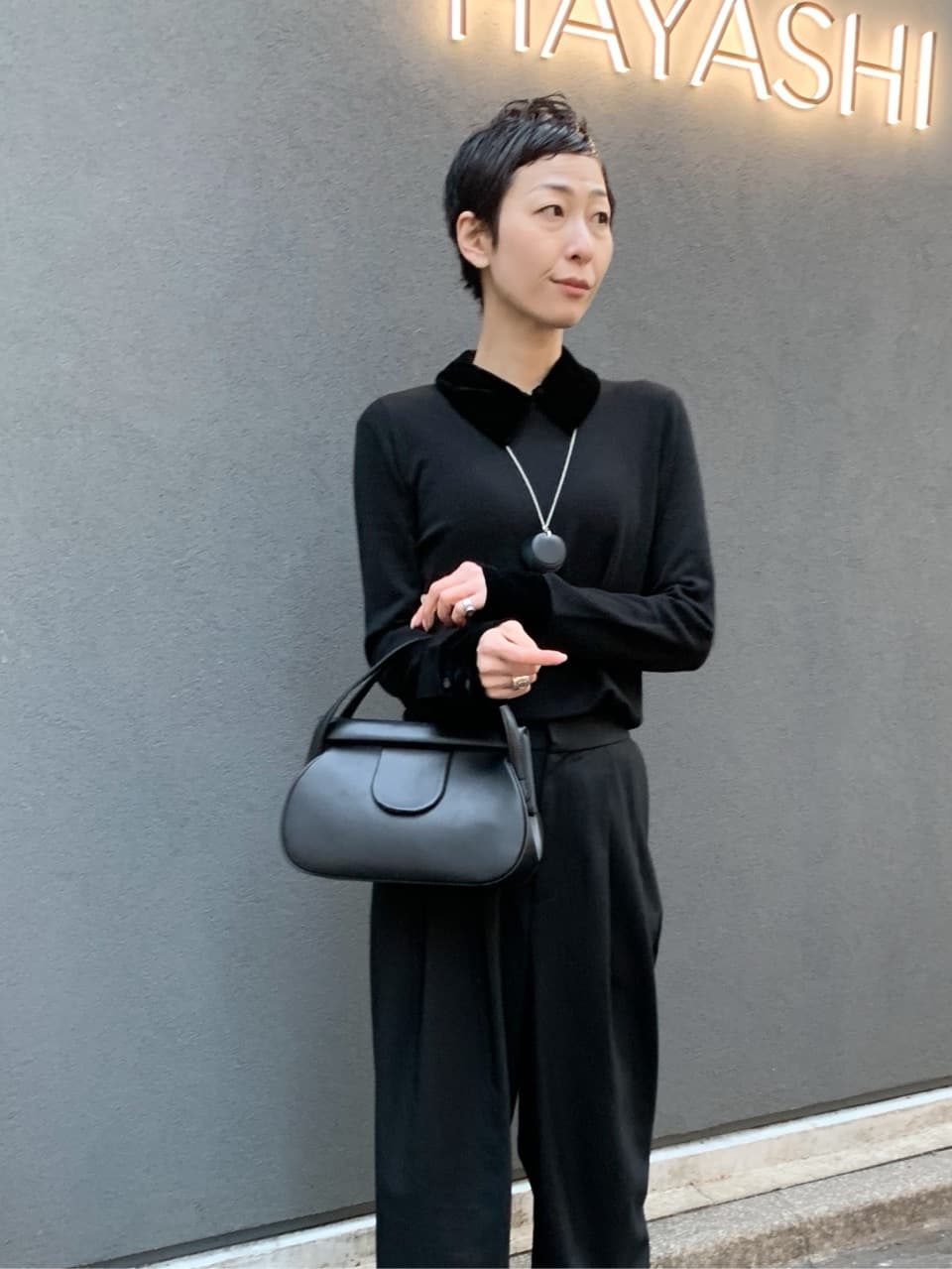 Kさんの「HIROKO HAYASHI｜RONDINE(ロンディネ)ハンドバッグ」を使ったコーディネート