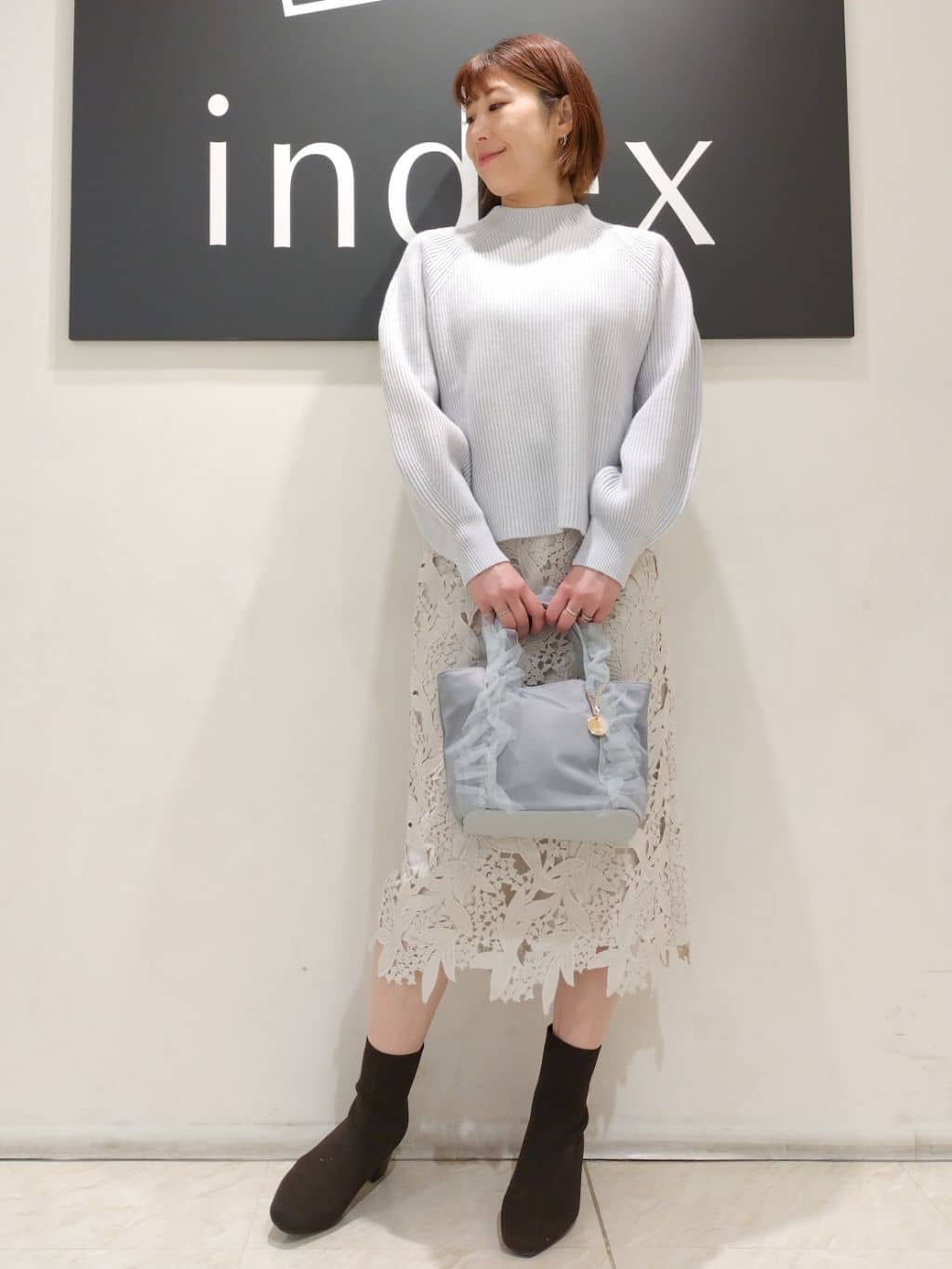 n.さんの「index｜◆ラグランスリーブリブニット【洗濯機洗い可】」を使ったコーディネート